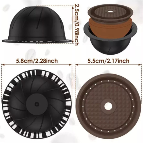 Cápsulas Vertuo Reutilizables Para Cafetera Nespresso, 5 Uni
