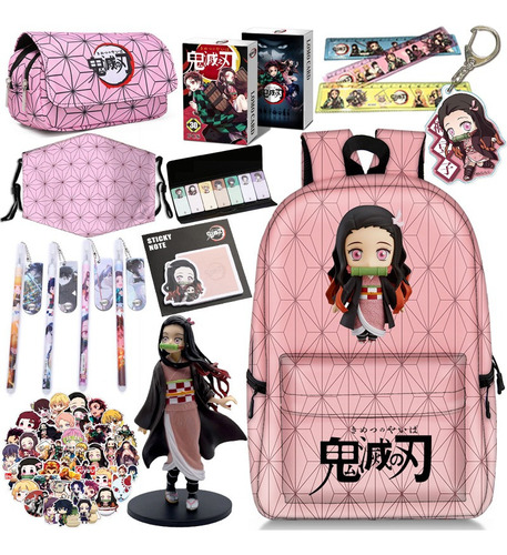 16 Mochilas Demon Slayer Y Kit De Accesorios For Figuras De