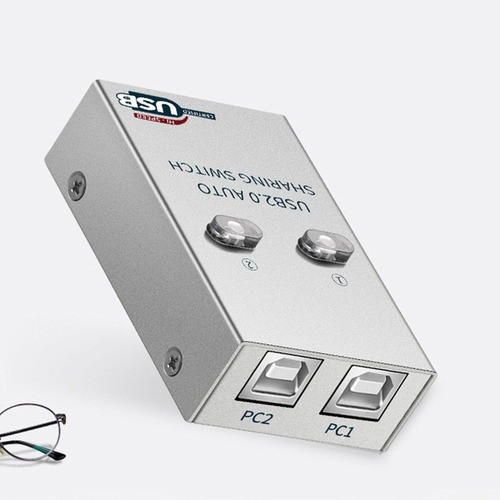 A Divisor De Conmutador De Compartidor De Impresora Usb Uno