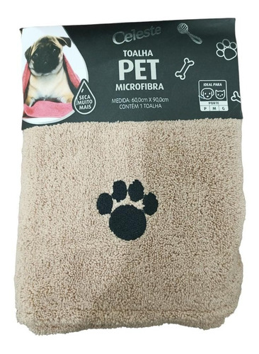 Toalha Pet Para Banho Cães E Gatos  Microfibra Alta Absorção