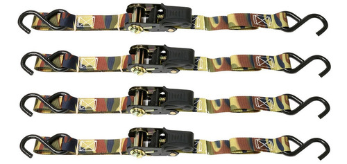 Bandas Tensoras Con Matraca 4 Piezas Para Carga Camuflaje