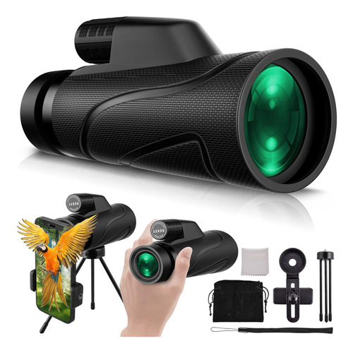 Telescopio Monocular De Alta Potencia De 12 X 50 Para Smartp