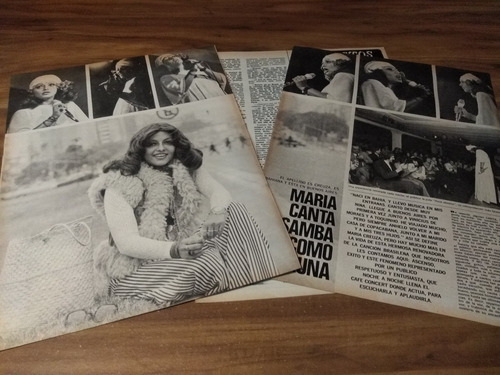 (n154) Maria Creuza * Clippings Revista 3 Pgs * 1974