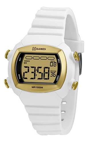 Relógio Pulso X-games Branco/dourado Xlppd054