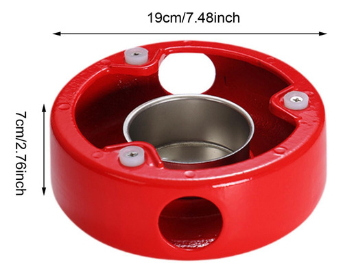 Quemador De Alcohol Para Exteriores, Para Picnic, L Rojo