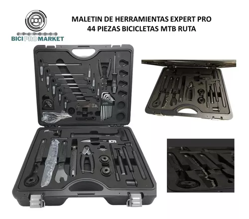 Kit de Herramientas Profesional para Bicicletas, 44 Piezas Acero de Carbono  y Plástico + Maletín, oferta LOi.