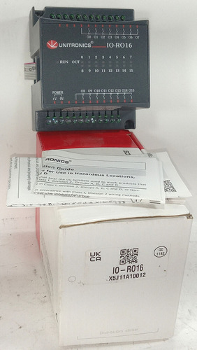 1 New Unitronics Io-ro16 Low Voltage I/o Expansion M Ccx