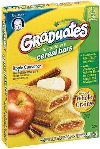 Gerber Gradúa Barras De Frutas Y Cereales De Manzana Canela