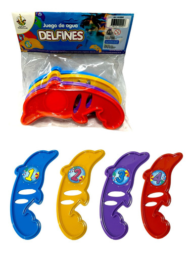 Juego De Agua Para Pileta Bañera Delfines Acuáticos Verano!!