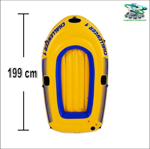 Imagen 2 de 9 de Bote Inflable Challenger 1 Sin Remos Ni Bomba Rio Playa Mar