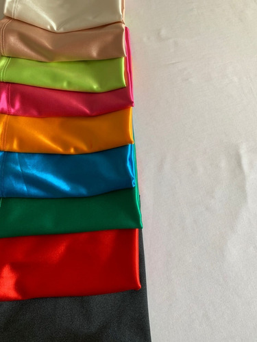 Mini Falda Pollera Corta De Saten Con Frunce Formal Fiesta