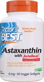 Astaxantina 6 Mg Con Astareal Doctor's Best 90 Softgel