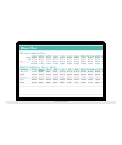 Plantilla Excel Para Objetivo De Ahorro