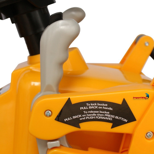 Mini Trator Escavadeira Elétrico 12v Importway Amarelo