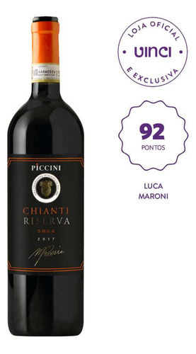 Vinho Chianti Riserva Docg 2018 Piccini 750ml