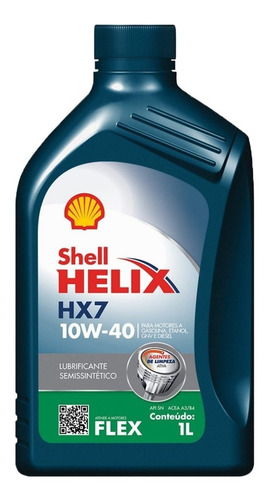 Shell Helix Hx7 10w40 Óleo Motor Api Sn Tecnologia Sintética