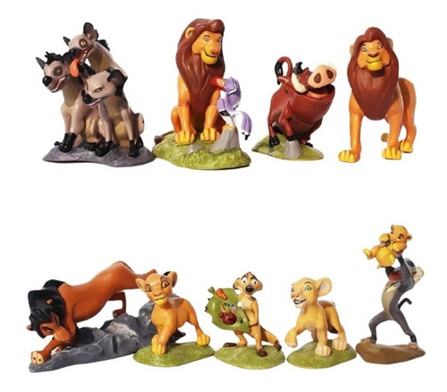 Kit Com 9 Bonecos, 13 Personagens Do Rei Leão Pronta Entrega