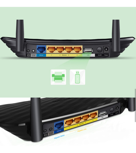 Router Tp-link Ac-750 Archer C2 Dual Band 2,4/5,8 Ghz (Usado)