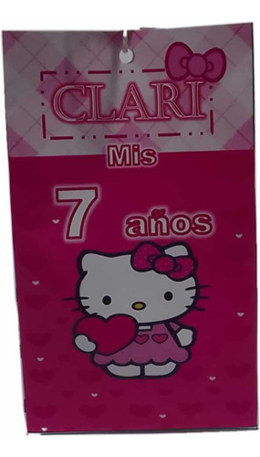 Bolsitas Diseño Kitty Para Sorpresitas Cumple *10