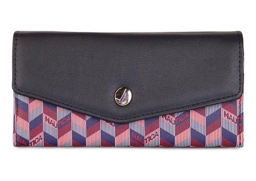 Billetera De Mujer Catar Azul-rojo Nautica