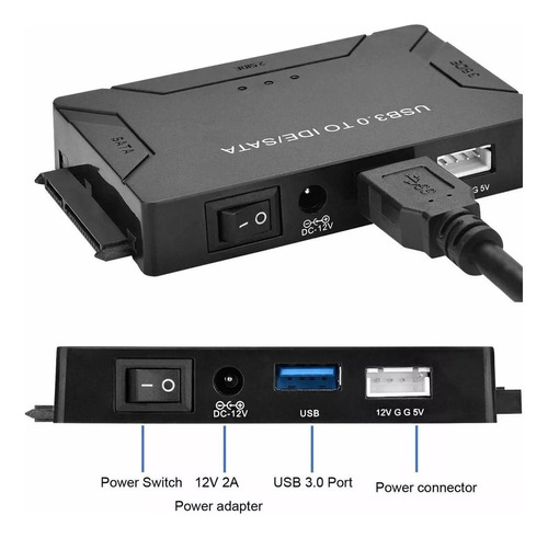 Sata/ide A Usb 3.0 Adaptador, Lector De Disco Duro For Sata