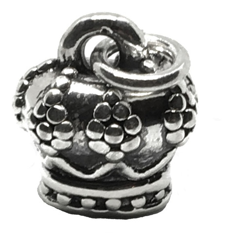 Dije Corona Reina Plata 925 17mm (arg50020)