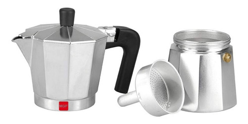 Imagen 2 de 7 de Cafetera Magefesa Kenia 9 Tazas Manual Aluminio Italiana