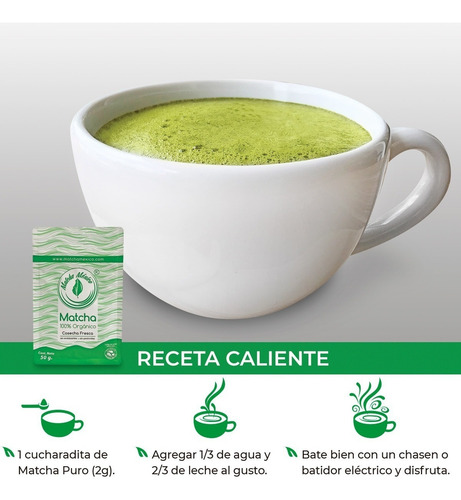 Matcha Orgánico 50g 100% Puro Envío Gratis
