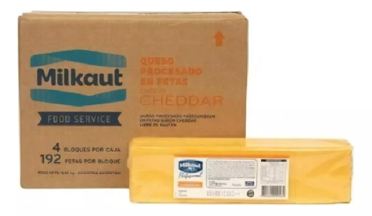 Primera imagen para búsqueda de queso cheddar milkaut