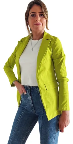 Chaqueta top entallada mujer