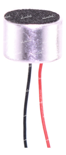 Ecm-60w Microfono Electret D=9.7mm/h=6.5mm -64db C/cable X1