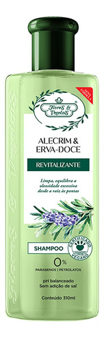 Shampoo Flores E Vegetais Alecrim E Erva Doce 310ml
