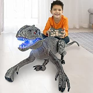 Robot De Dinosaurio Vivo Caminando Y Rugiendo T-rex Dino Rcn