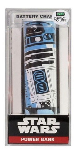 Bateria Externa Portatil R2d2 2600 Mah Star Wars Tribe