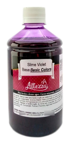 Ativador De Slime 100ml + 100ml Slime Basic Colors Violet