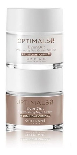 Imagen 1 de 1 de Set Crema Facial Día Y Noche Optimals Evenout Despigmentante