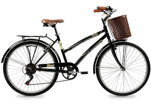Bicicleta Paseo urbana Olmo Amelie Con 6 Vel. C accesorios