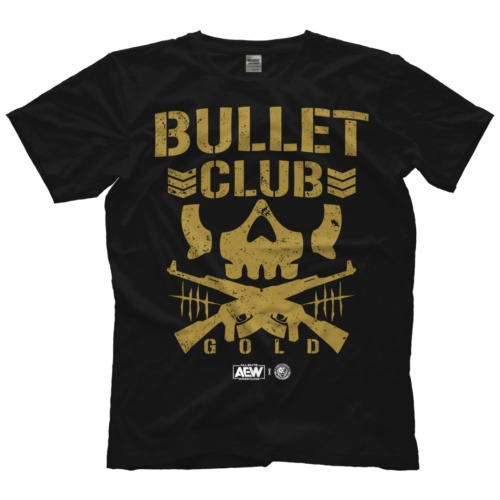 Aew X Njpw - Camiseta Bullet Club Gold Aew