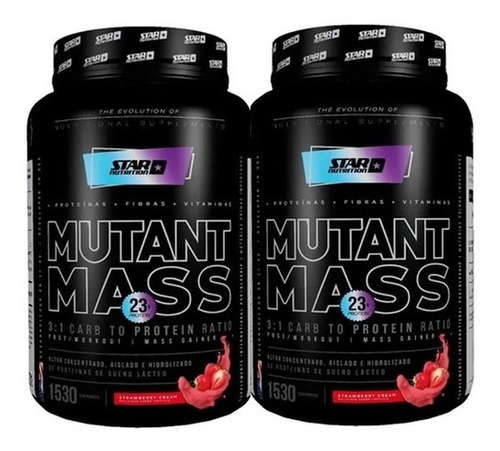 Mutant Mass 2 X 1,5kg Masa Muscular Star Nutrition X2 Potes