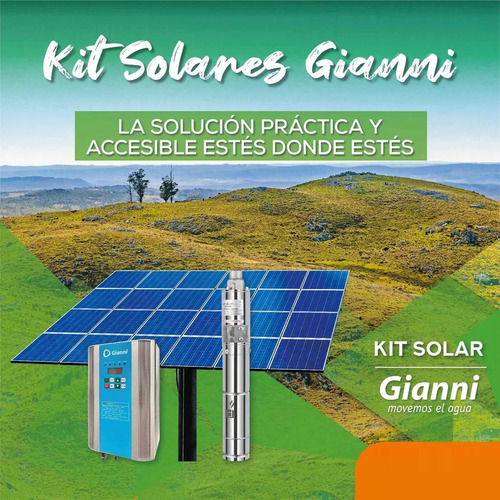 Bomba Agua Solar Kit Completo 3800 Lts/día Altura 40 Mts Tyt