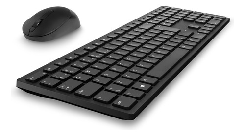 Kit Teclado e Mouse KM5221W sem fio Teclado Padrão ABNT2 Cor Preto Dell