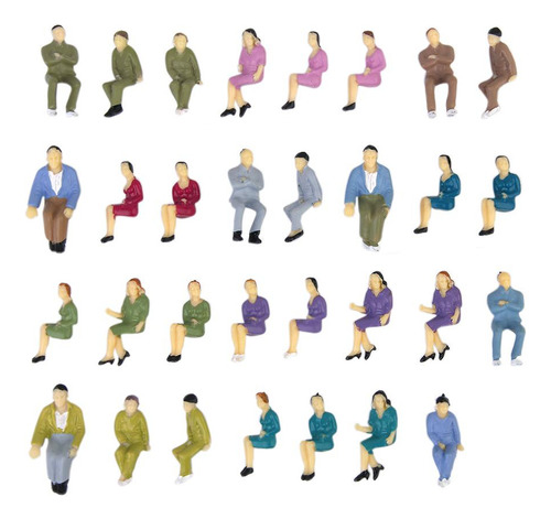 100pcs O Scale Diorama Railway Painted People