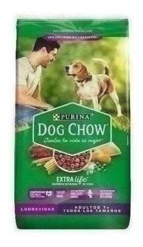 Dog Chow Longevidad Adultos 7+ Todos Los Tamaños - 17 Kg
