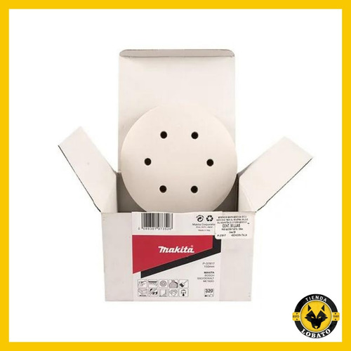 Imagen 4 de 10 de Makita P-37817 Disco De Lija Velcro 6 P/madera G 320 10 Pzas
