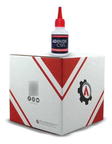 Caja Con 25 Botellas De Adinox® C95 En 50g