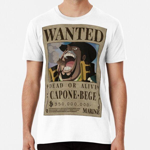 Remera Capone Bege Bounty One Piece Fire Tank Pirates Wanted