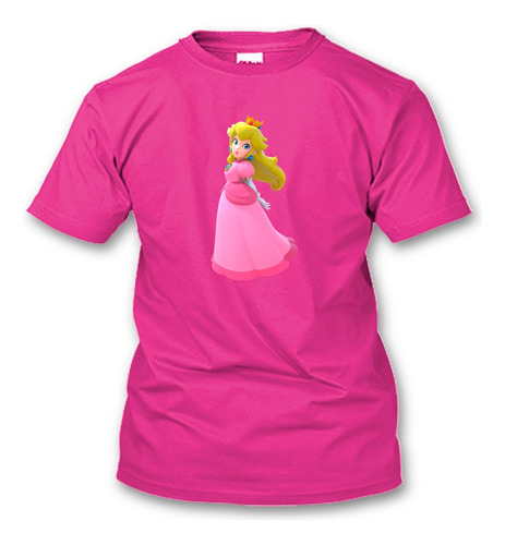 Playera Peach Personaje Mario Bros Todas Las Tallas