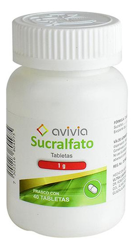 Sucralfato 1g 40 Tabletas 1g Frasco Con 40 Tabletas