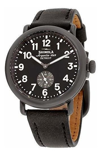 Shinola 41mm Black Dial Un Pvd Gunmetal Case Y Un Black Griz