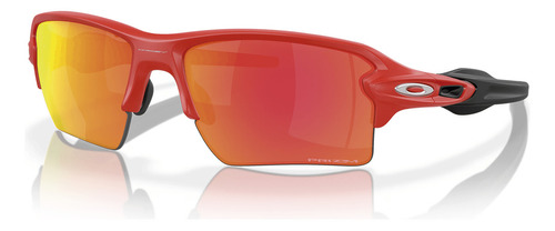 Gafas de sol Oakley Flak 2.0 Xl Matte Redline Prizm Ruby, color de la montura: línea roja, color varilla, color negro